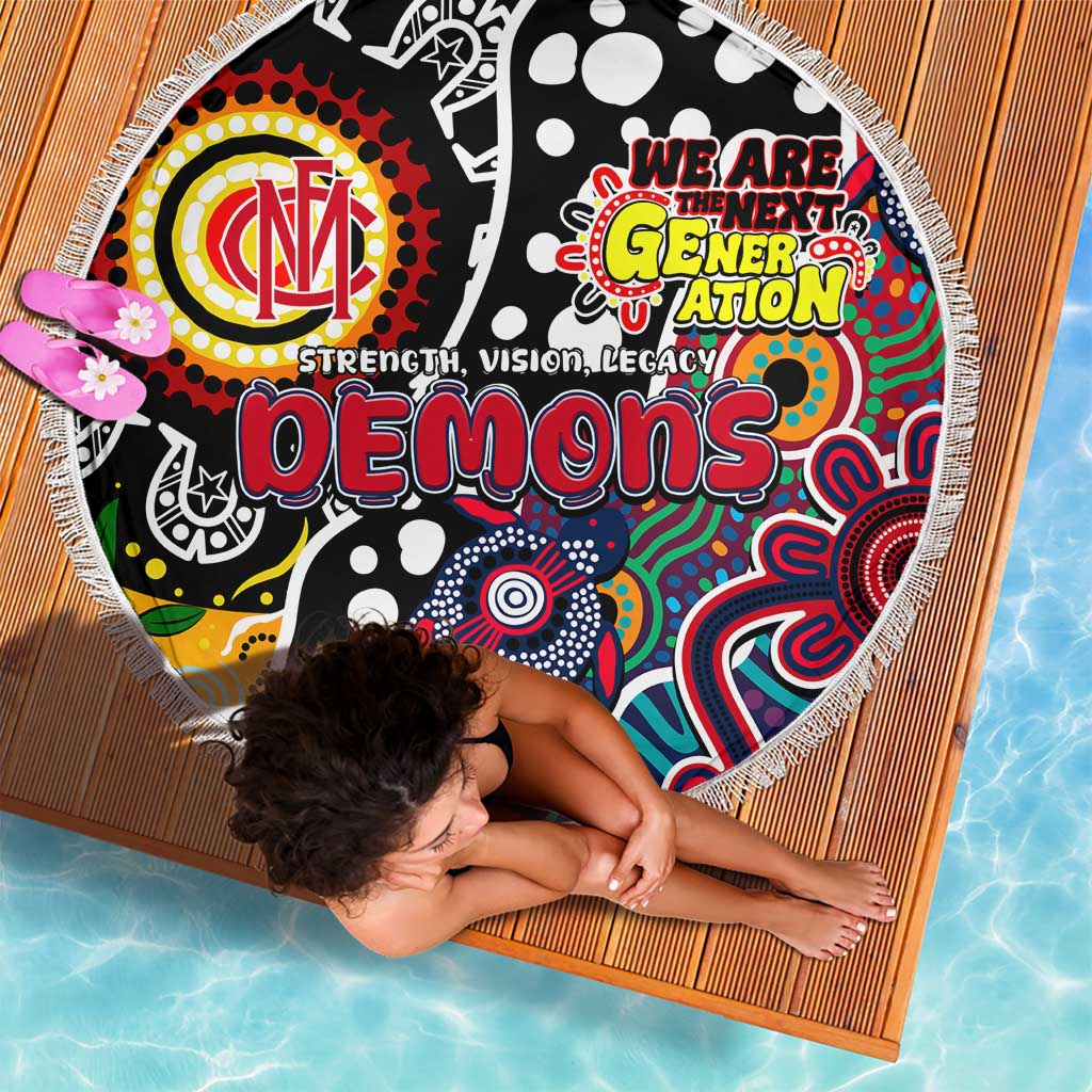 Demons AFL Celebrating 50 Years of Naidoc Beach Blanket NAIDOC Week 2025 Aboriginal