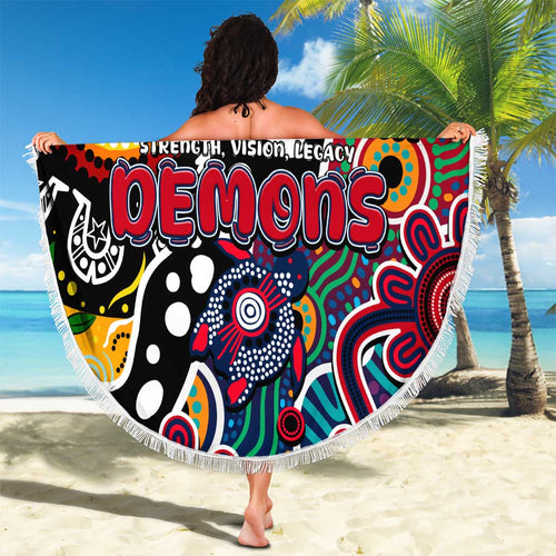 Demons AFL Celebrating 50 Years of Naidoc Beach Blanket NAIDOC Week 2025 Aboriginal