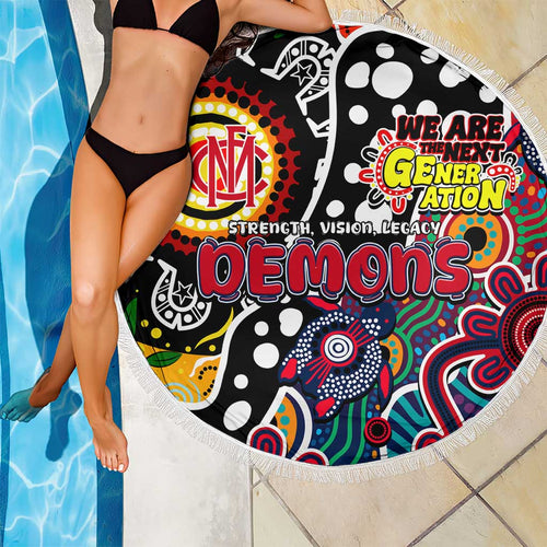 Demons AFL Celebrating 50 Years of Naidoc Beach Blanket NAIDOC Week 2025 Aboriginal
