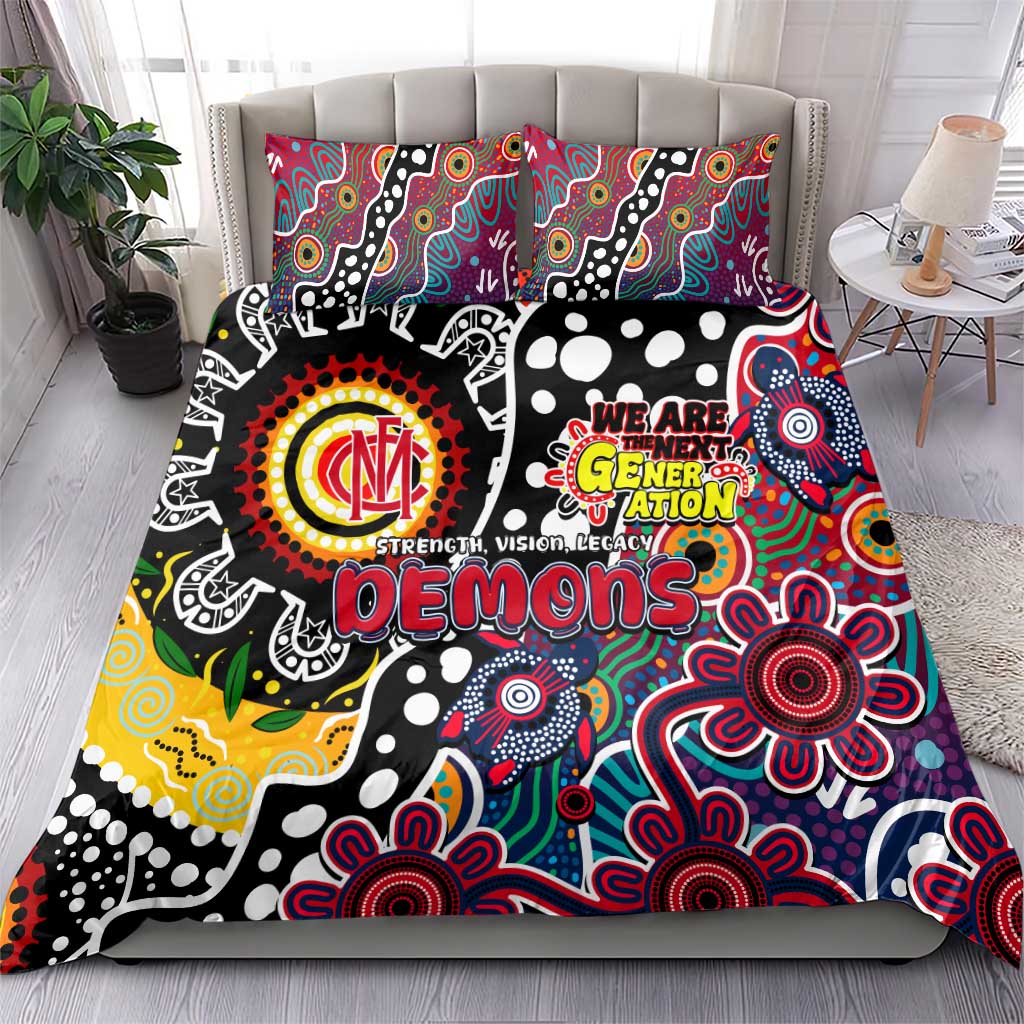 Demons AFL Celebrating 50 Years of Naidoc Bedding Set NAIDOC Week 2025 Aboriginal