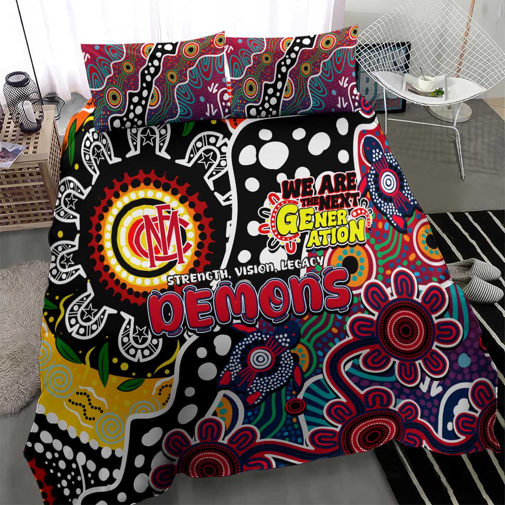 Demons AFL Celebrating 50 Years of Naidoc Bedding Set NAIDOC Week 2025 Aboriginal