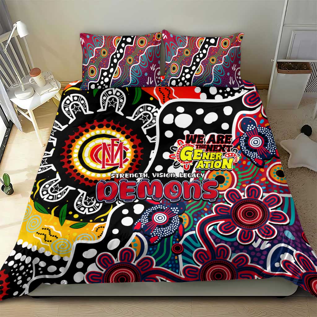 Demons AFL Celebrating 50 Years of Naidoc Bedding Set NAIDOC Week 2025 Aboriginal