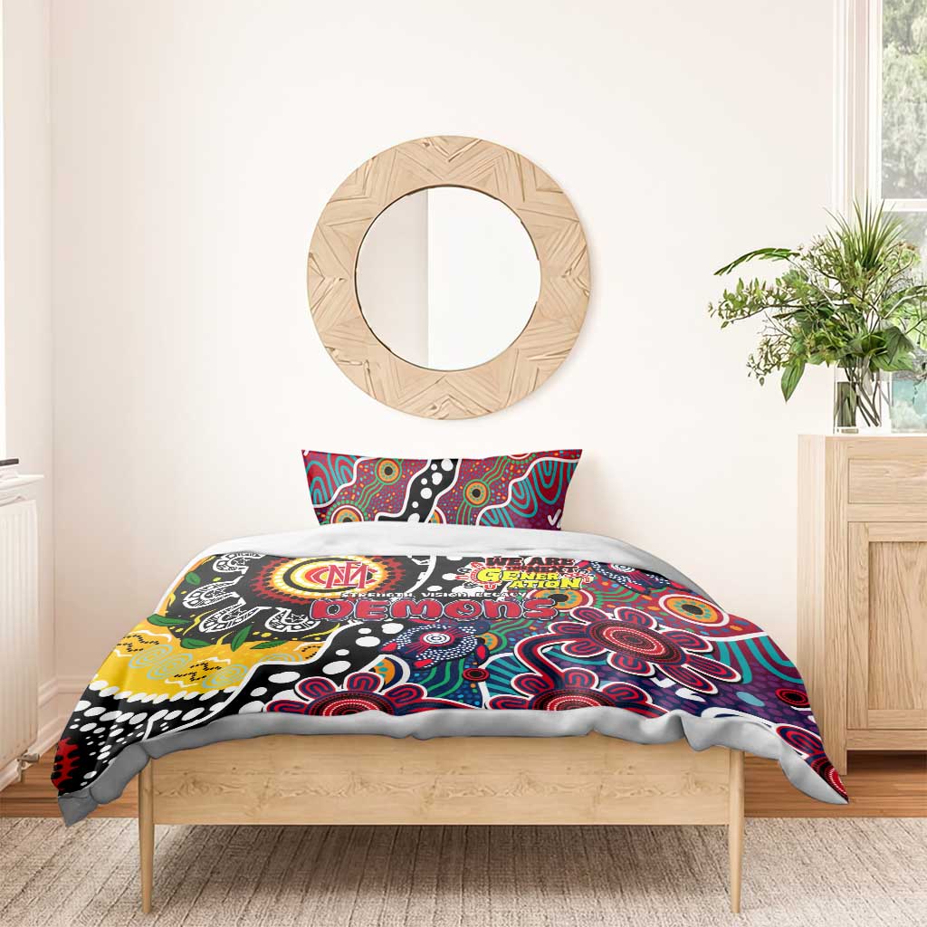Demons AFL Celebrating 50 Years of Naidoc Bedding Set NAIDOC Week 2025 Aboriginal