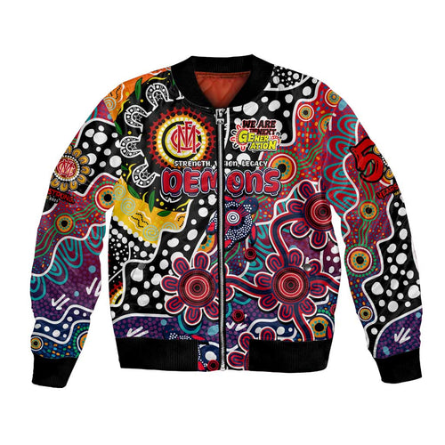 Personalised Demons AFL Celebrating 50 Years of Naidoc Bomber Jacket NAIDOC Week 2025 Aboriginal