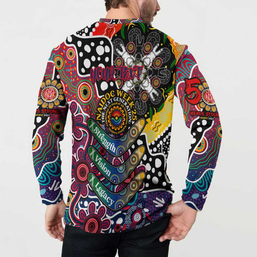 Personalised Demons AFL Celebrating 50 Years of Naidoc Button Sweatshirt NAIDOC Week 2025 Aboriginal