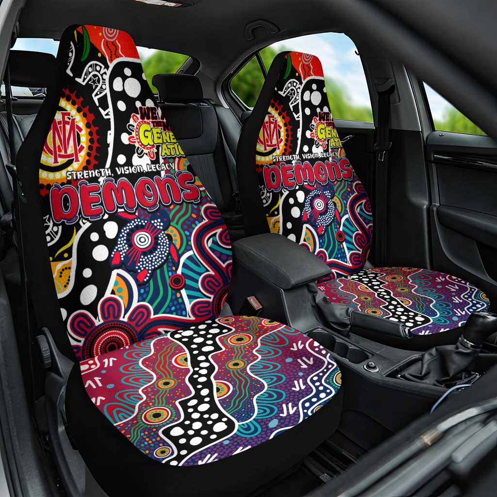 Demons AFL Celebrating 50 Years of Naidoc Car Seat Cover NAIDOC Week 2025 Aboriginal