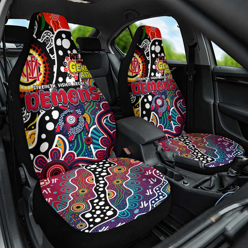 Demons AFL Celebrating 50 Years of Naidoc Car Seat Cover NAIDOC Week 2025 Aboriginal