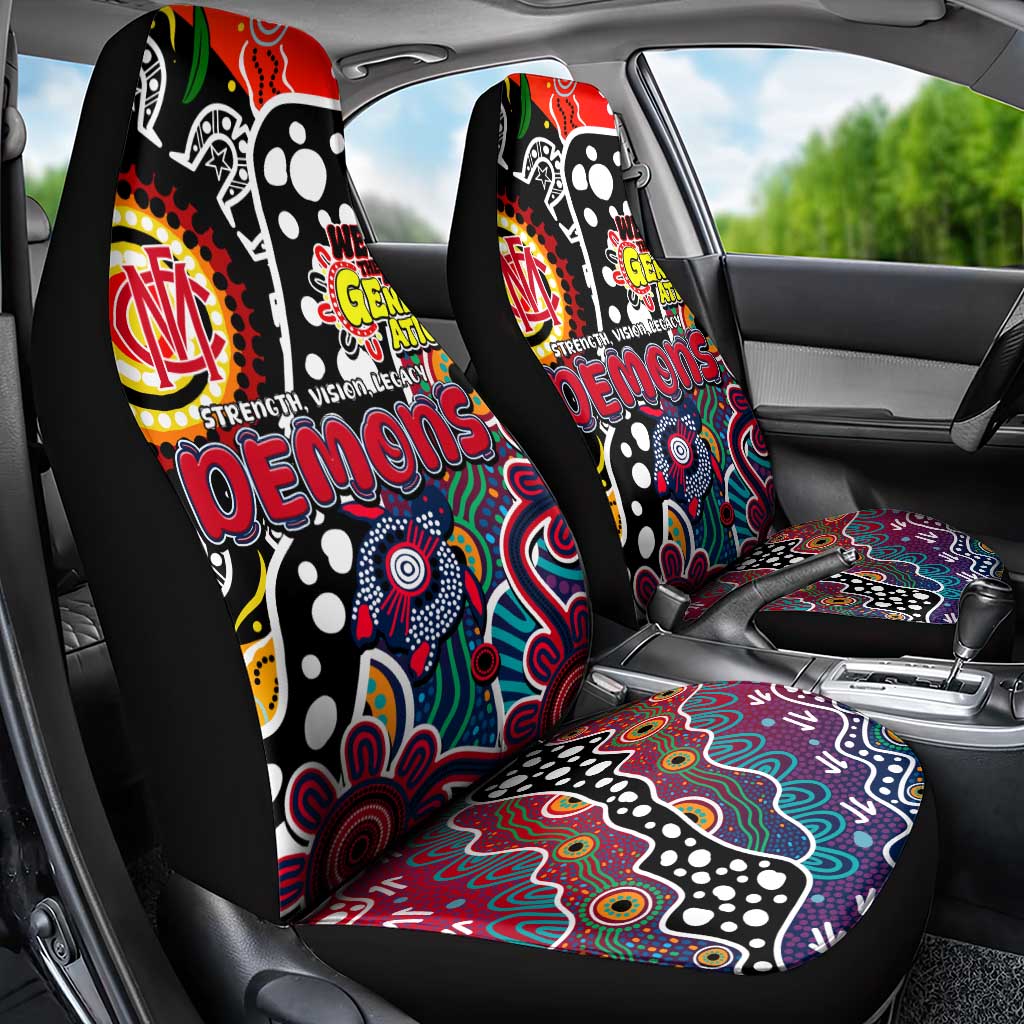 Demons AFL Celebrating 50 Years of Naidoc Car Seat Cover NAIDOC Week 2025 Aboriginal