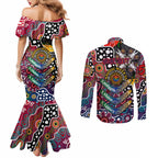 Personalised Demons AFL Celebrating 50 Years of Naidoc Couples Matching Mermaid Dress and Long Sleeve Button Shirt NAIDOC Week 2025 Aboriginal