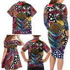 Personalised Demons AFL Celebrating 50 Years of Naidoc Family Matching Long Sleeve Bodycon Dress and Hawaiian Shirt NAIDOC Week 2025 Aboriginal