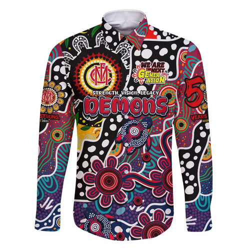 Personalised Demons AFL Celebrating 50 Years of Naidoc Family Matching Mermaid Dress and Hawaiian Shirt NAIDOC Week 2025 Aboriginal