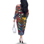 Personalised Demons AFL Celebrating 50 Years of Naidoc Family Matching Off The Shoulder Long Sleeve Dress and Hawaiian Shirt NAIDOC Week 2025 Aboriginal