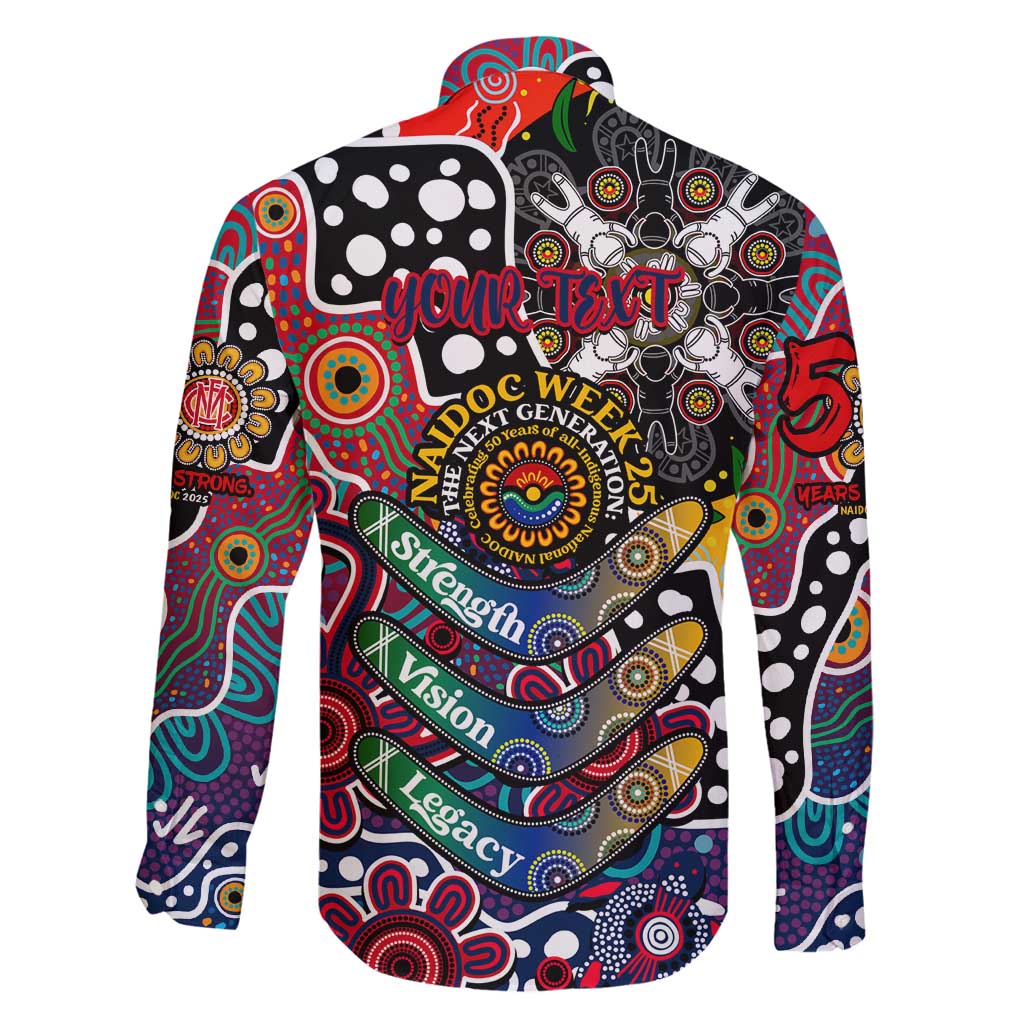 Personalised Demons AFL Celebrating 50 Years of Naidoc Family Matching Off Shoulder Maxi Dress and Hawaiian Shirt NAIDOC Week 2025 Aboriginal