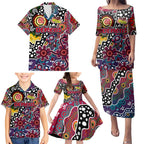 Personalised Demons AFL Celebrating 50 Years of Naidoc Family Matching Puletasi and Hawaiian Shirt NAIDOC Week 2025 Aboriginal