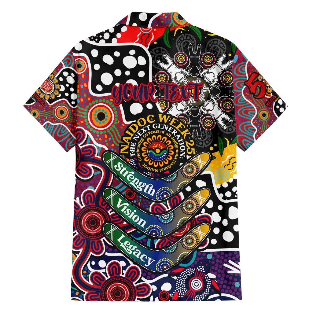 Personalised Demons AFL Celebrating 50 Years of Naidoc Family Matching Puletasi and Hawaiian Shirt NAIDOC Week 2025 Aboriginal