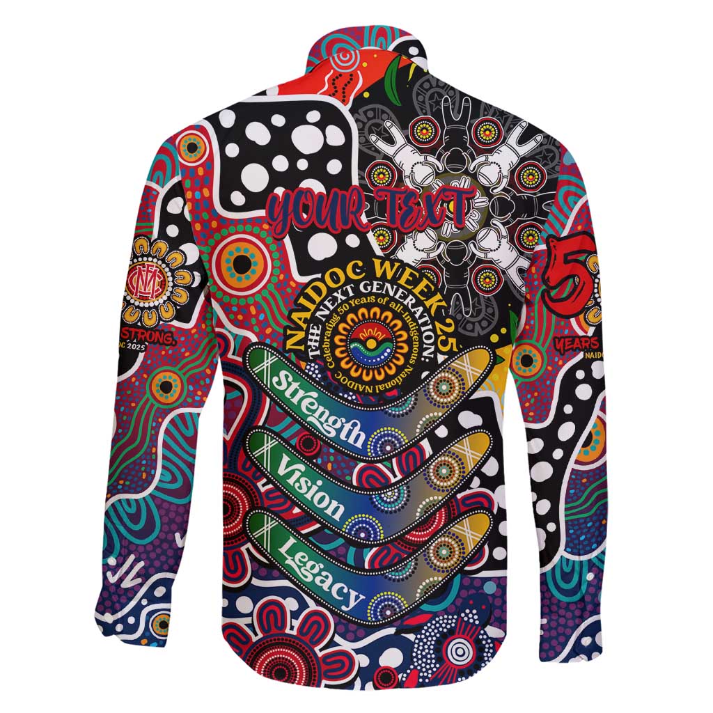 Personalised Demons AFL Celebrating 50 Years of Naidoc Family Matching Short Sleeve Bodycon Dress and Hawaiian Shirt NAIDOC Week 2025 Aboriginal