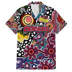 Personalised Demons AFL Celebrating 50 Years of Naidoc Family Matching Summer Maxi Dress and Hawaiian Shirt NAIDOC Week 2025 Aboriginal