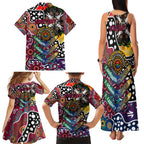 Personalised Demons AFL Celebrating 50 Years of Naidoc Family Matching Tank Maxi Dress and Hawaiian Shirt NAIDOC Week 2025 Aboriginal