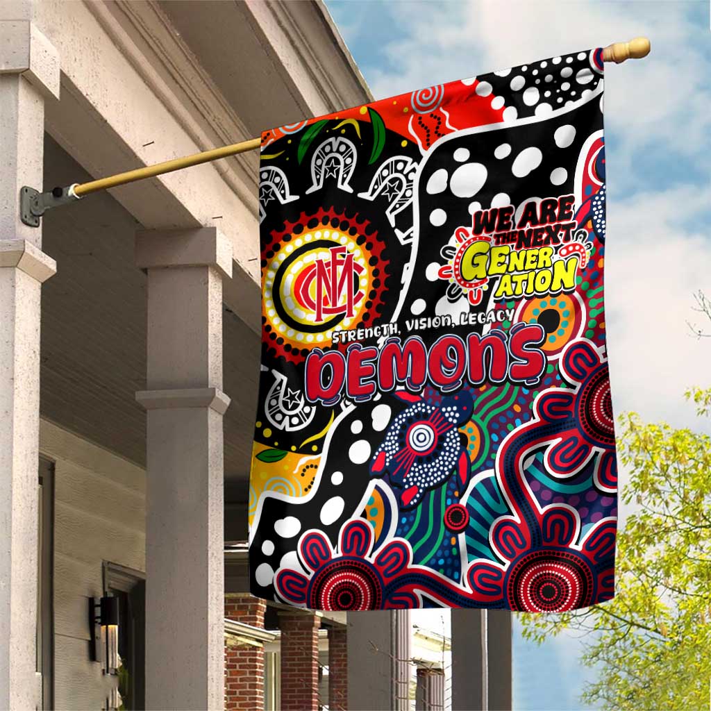 Demons AFL Celebrating 50 Years of Naidoc Garden Flag NAIDOC Week 2025 Aboriginal