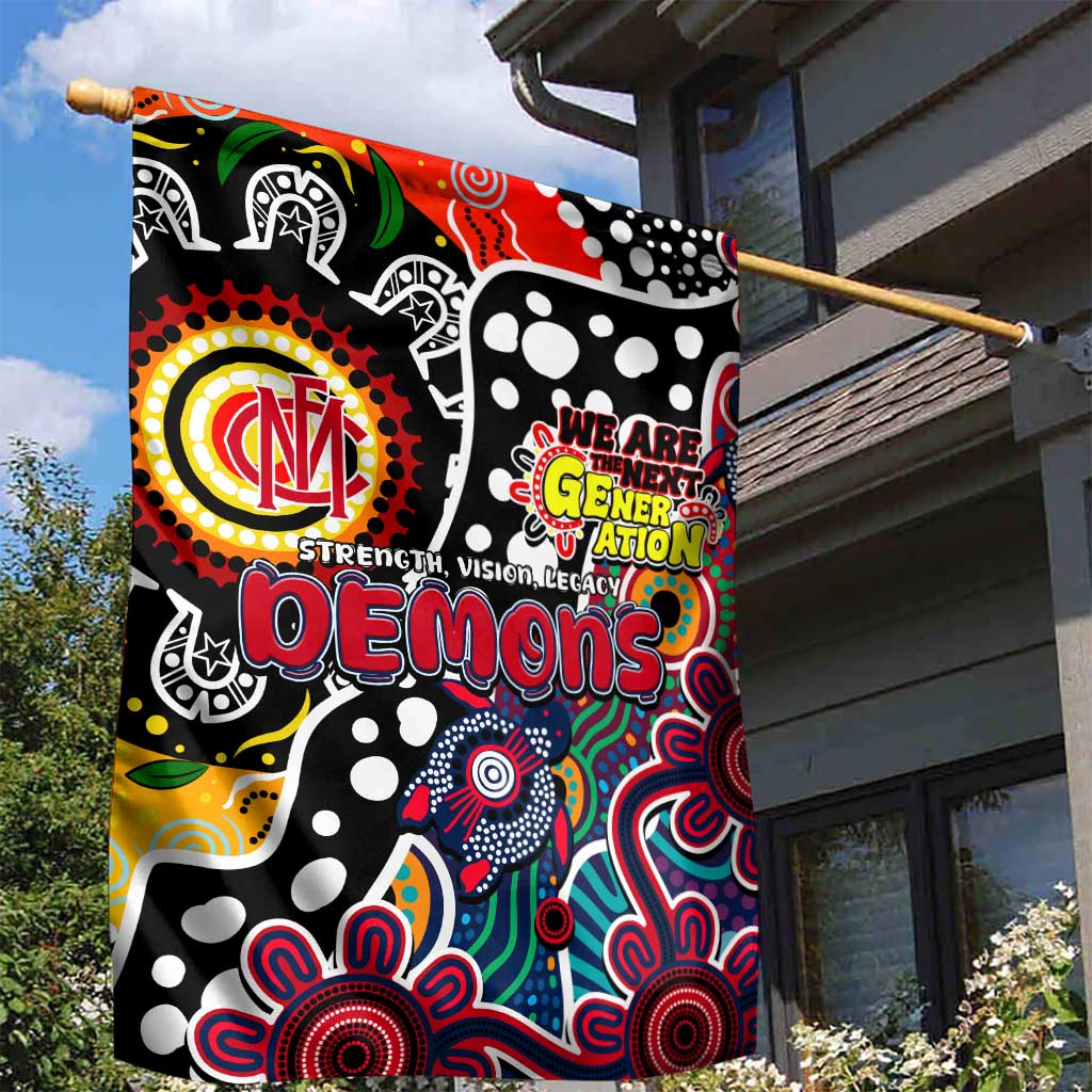 Demons AFL Celebrating 50 Years of Naidoc Garden Flag NAIDOC Week 2025 Aboriginal