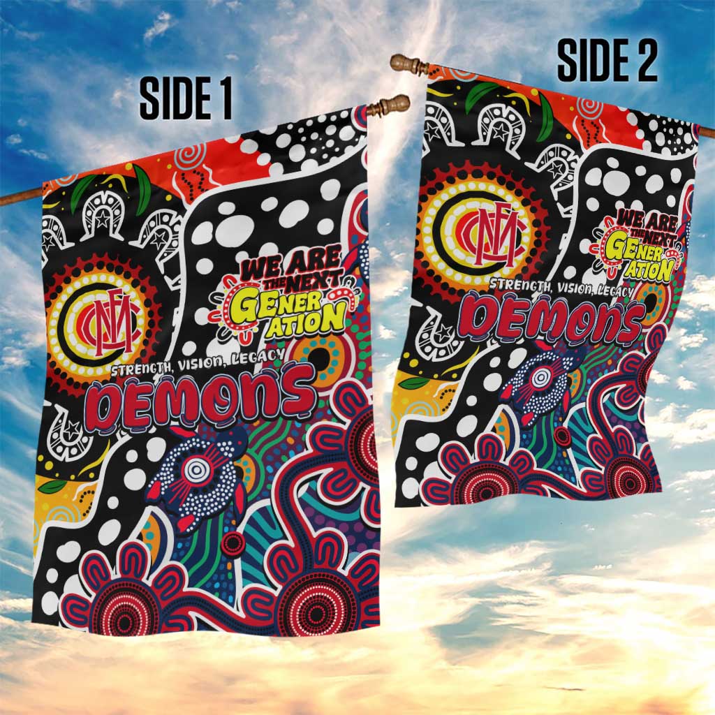 Demons AFL Celebrating 50 Years of Naidoc Garden Flag NAIDOC Week 2025 Aboriginal