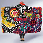 Demons AFL Celebrating 50 Years of Naidoc Hooded Blanket NAIDOC Week 2025 Aboriginal