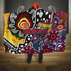 Demons AFL Celebrating 50 Years of Naidoc Hooded Blanket NAIDOC Week 2025 Aboriginal