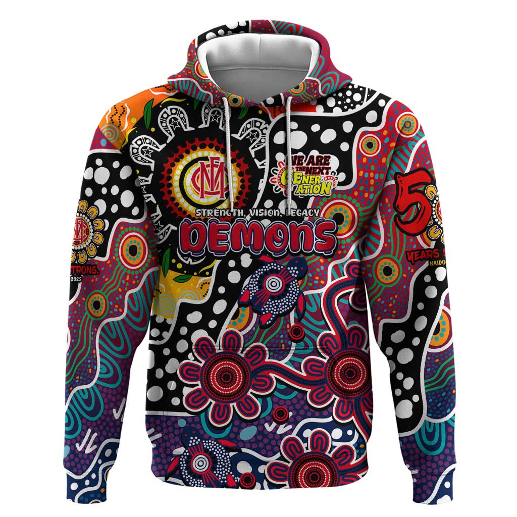 Personalised Demons AFL Celebrating 50 Years of Naidoc Hoodie NAIDOC Week 2025 Aboriginal