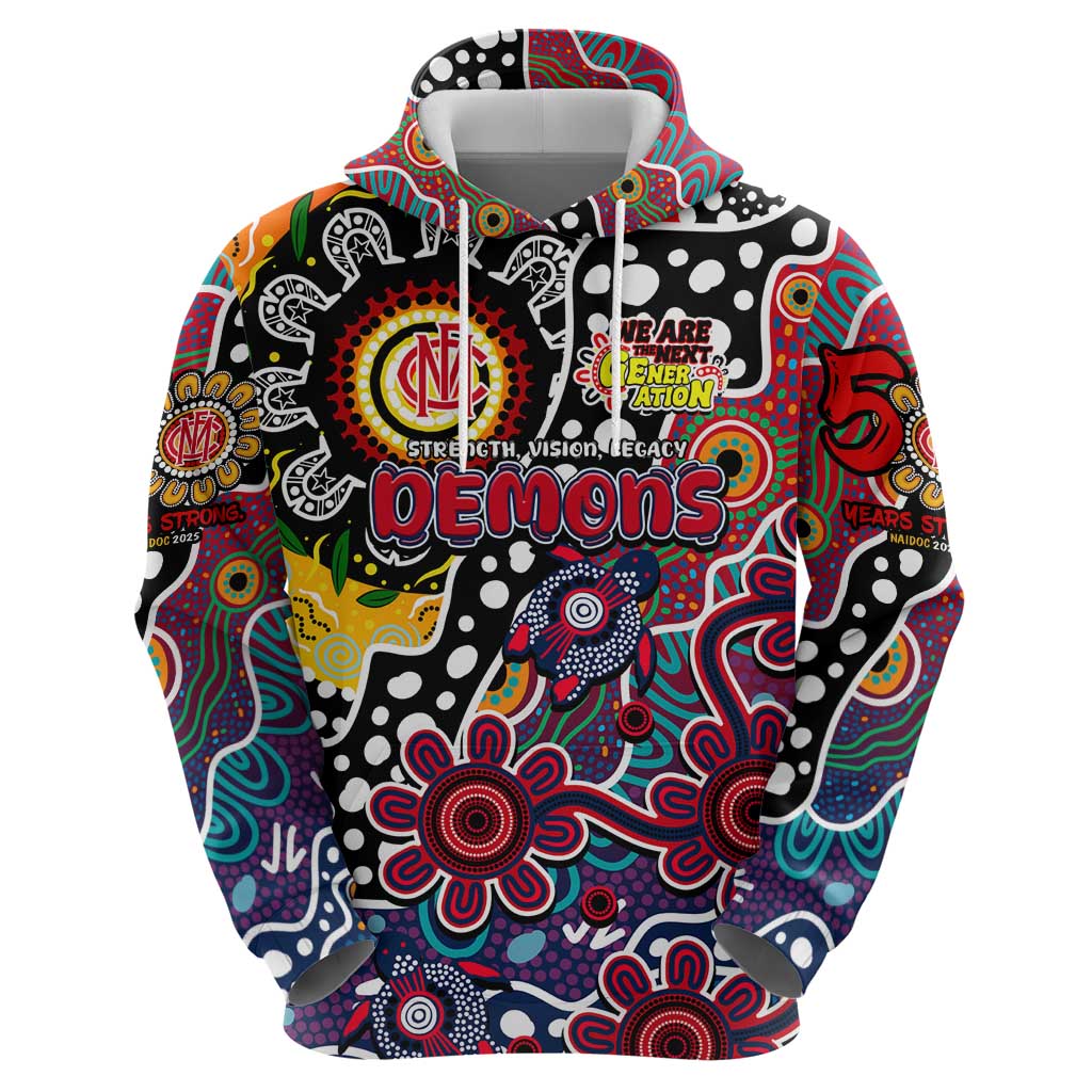 Personalised Demons AFL Celebrating 50 Years of Naidoc Hoodie NAIDOC Week 2025 Aboriginal
