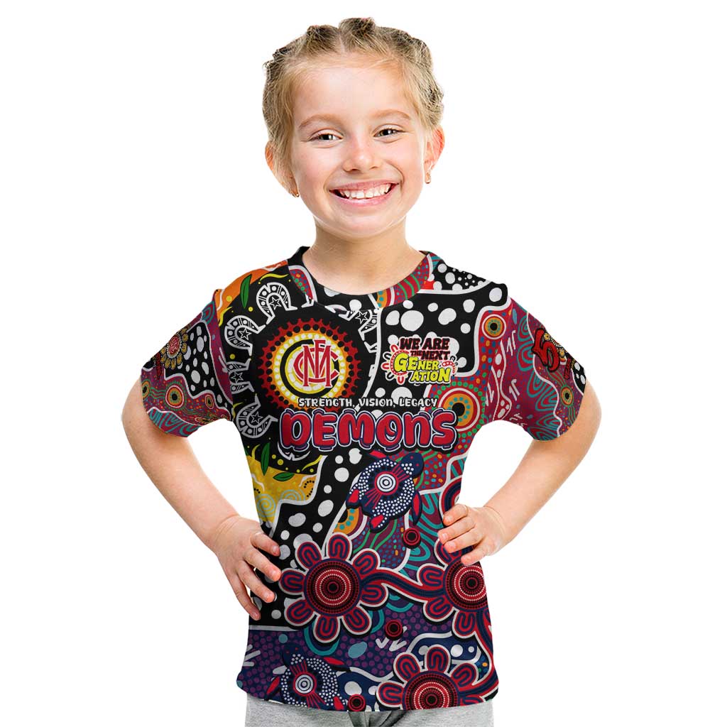 Personalised Demons AFL Celebrating 50 Years of Naidoc Kid T Shirt NAIDOC Week 2025 Aboriginal