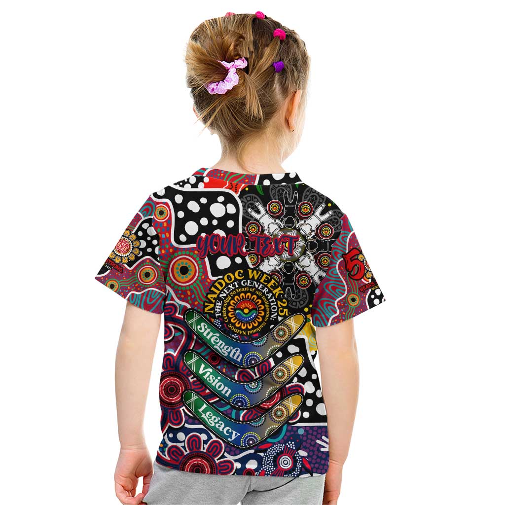 Personalised Demons AFL Celebrating 50 Years of Naidoc Kid T Shirt NAIDOC Week 2025 Aboriginal