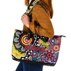 Demons AFL Celebrating 50 Years of Naidoc Leather Tote Bag NAIDOC Week 2025 Aboriginal