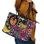 Demons AFL Celebrating 50 Years of Naidoc Leather Tote Bag NAIDOC Week 2025 Aboriginal