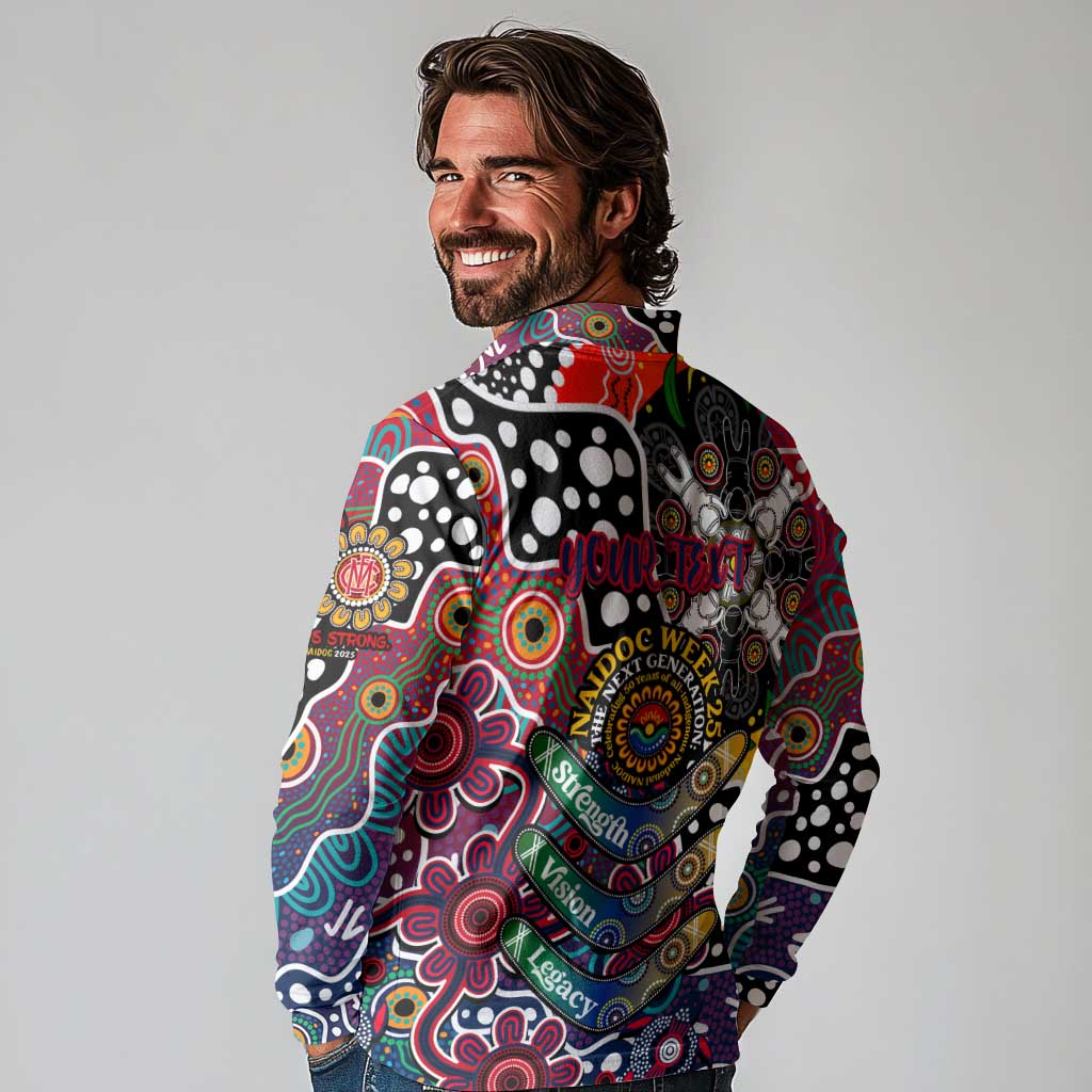 Personalised Demons AFL Celebrating 50 Years of Naidoc Long Sleeve Polo Shirt NAIDOC Week 2025 Aboriginal
