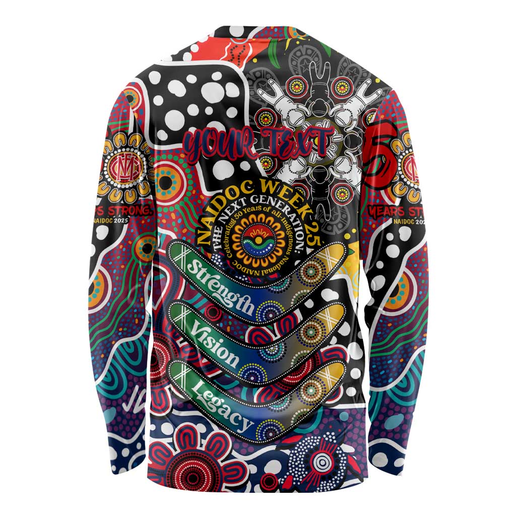 Personalised Demons AFL Celebrating 50 Years of Naidoc Long Sleeve Shirt NAIDOC Week 2025 Aboriginal