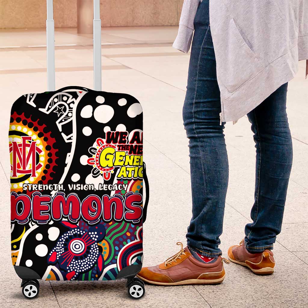 Demons AFL Celebrating 50 Years of Naidoc Luggage Cover NAIDOC Week 2025 Aboriginal