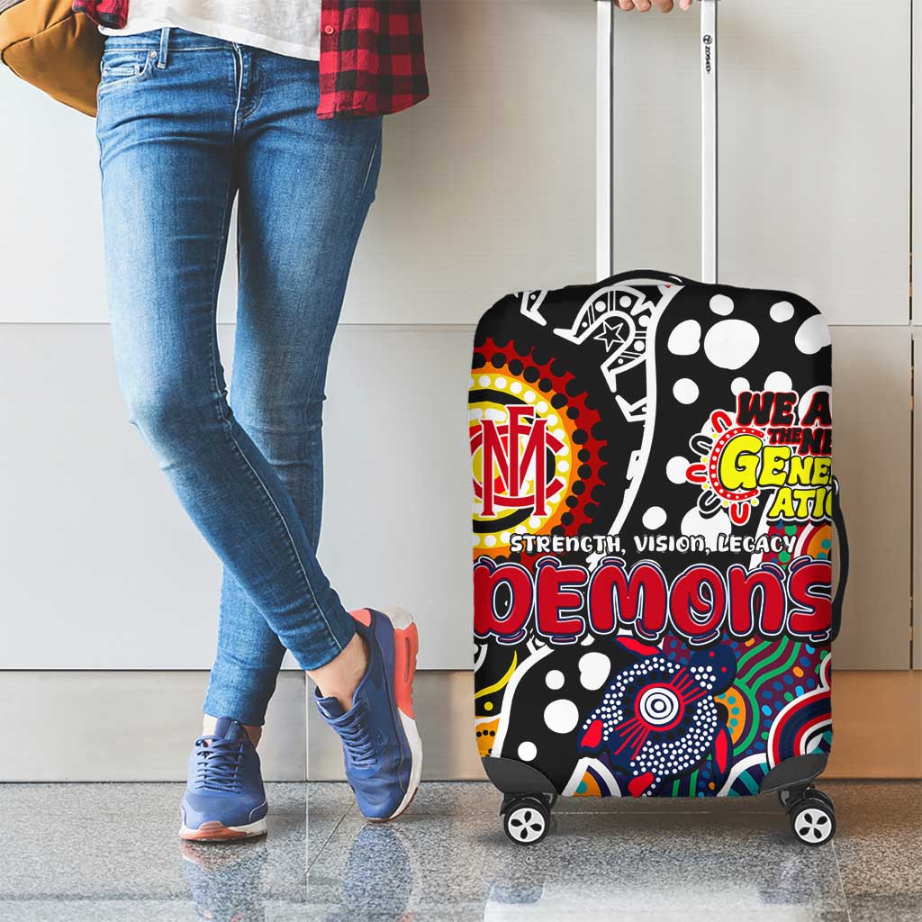 Demons AFL Celebrating 50 Years of Naidoc Luggage Cover NAIDOC Week 2025 Aboriginal