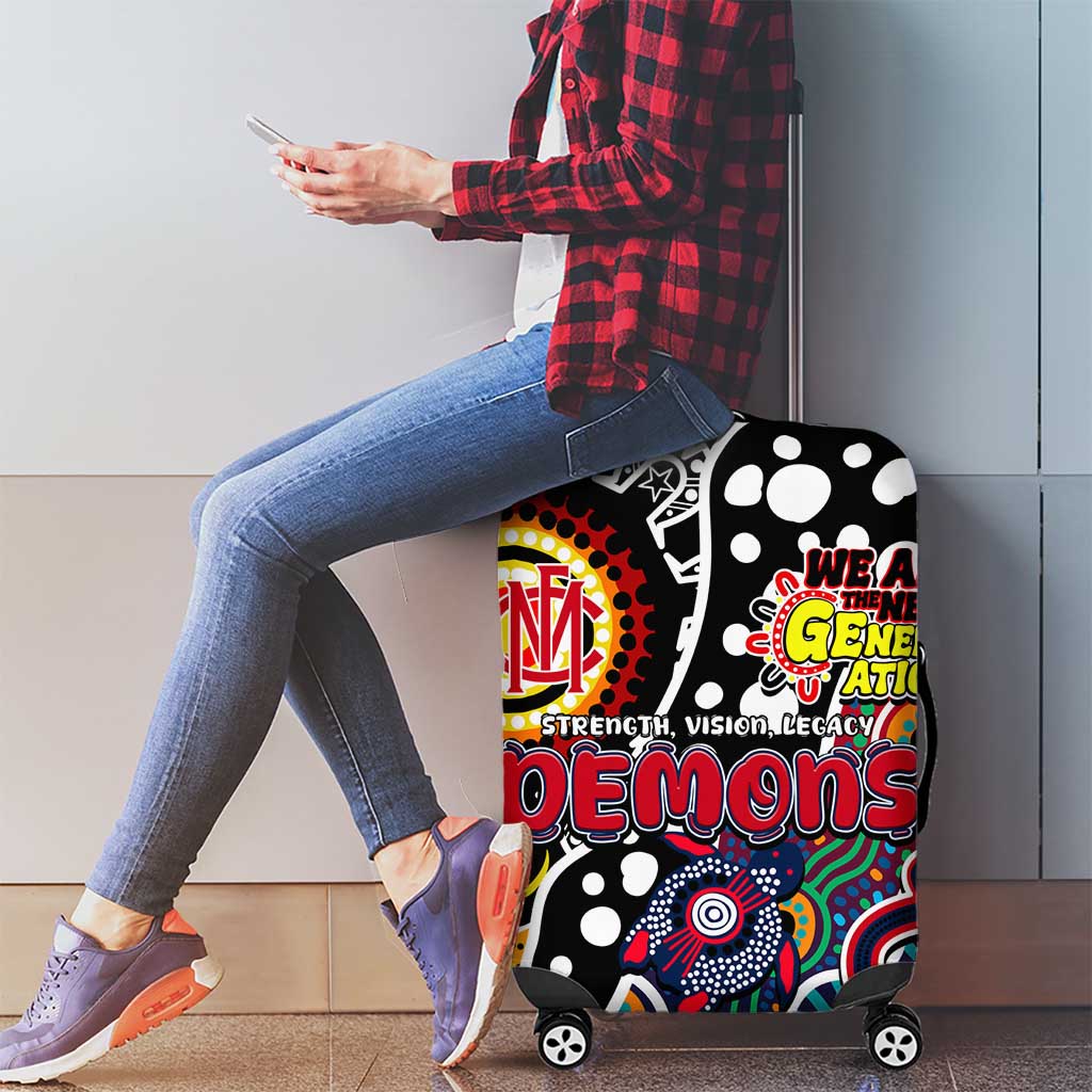 Demons AFL Celebrating 50 Years of Naidoc Luggage Cover NAIDOC Week 2025 Aboriginal