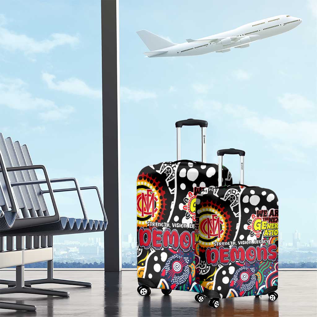 Demons AFL Celebrating 50 Years of Naidoc Luggage Cover NAIDOC Week 2025 Aboriginal