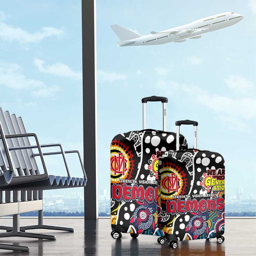Demons AFL Celebrating 50 Years of Naidoc Luggage Cover NAIDOC Week 2025 Aboriginal
