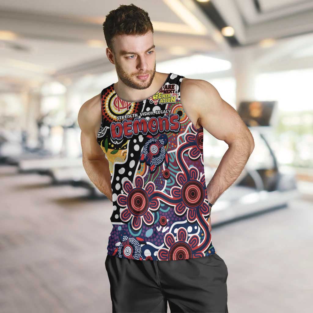 Personalised Demons AFL Celebrating 50 Years of Naidoc Men Tank Top NAIDOC Week 2025 Aboriginal