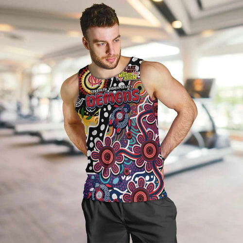 Personalised Demons AFL Celebrating 50 Years of Naidoc Men Tank Top NAIDOC Week 2025 Aboriginal