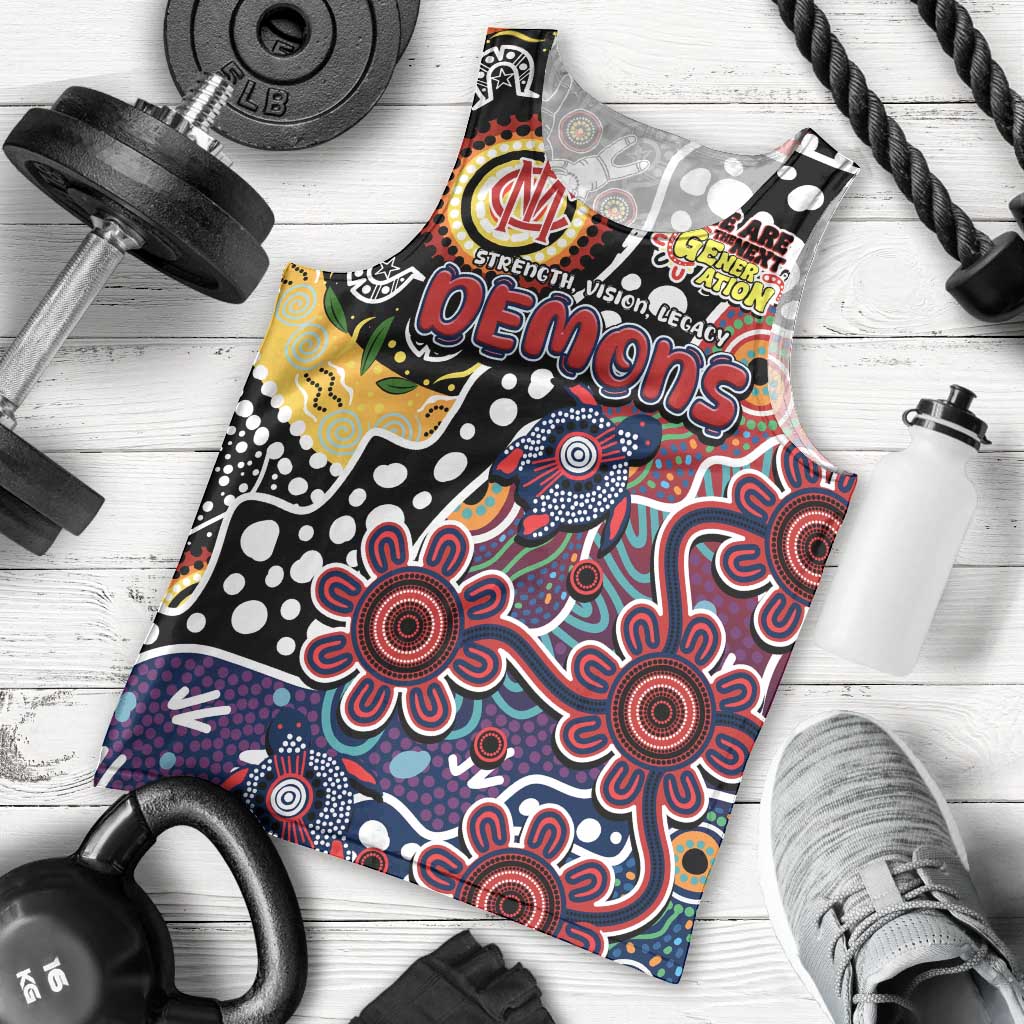 Personalised Demons AFL Celebrating 50 Years of Naidoc Men Tank Top NAIDOC Week 2025 Aboriginal