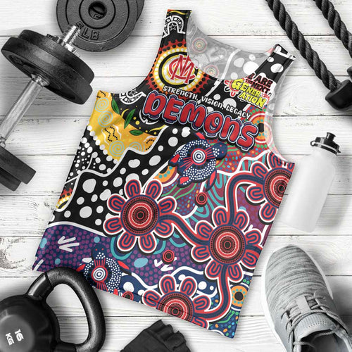 Personalised Demons AFL Celebrating 50 Years of Naidoc Men Tank Top NAIDOC Week 2025 Aboriginal