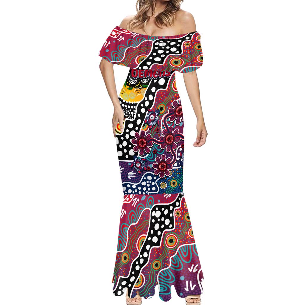 Personalised Demons AFL Celebrating 50 Years of Naidoc Mermaid Dress NAIDOC Week 2025 Aboriginal