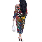 Personalised Demons AFL Celebrating 50 Years of Naidoc Off The Shoulder Long Sleeve Dress NAIDOC Week 2025 Aboriginal