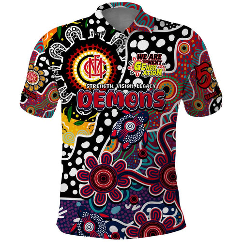 Personalised Demons AFL Celebrating 50 Years of Naidoc Polo Shirt NAIDOC Week 2025 Aboriginal