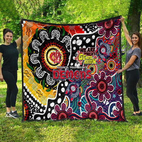 Demons AFL Celebrating 50 Years of Naidoc Quilt NAIDOC Week 2025 Aboriginal