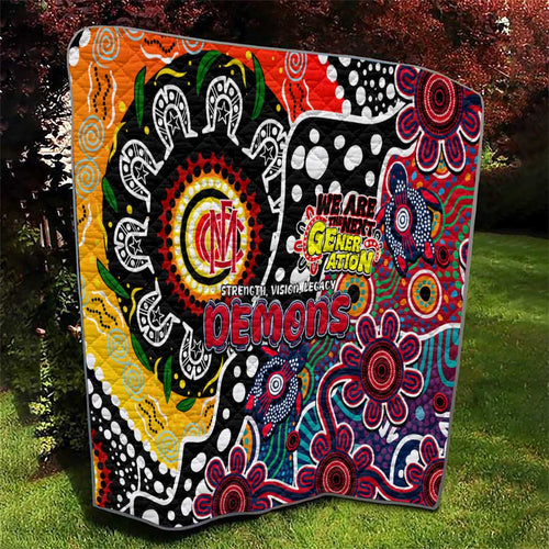 Demons AFL Celebrating 50 Years of Naidoc Quilt NAIDOC Week 2025 Aboriginal