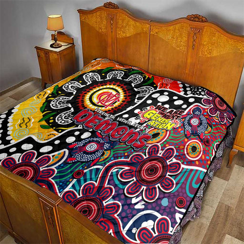 Demons AFL Celebrating 50 Years of Naidoc Quilt NAIDOC Week 2025 Aboriginal
